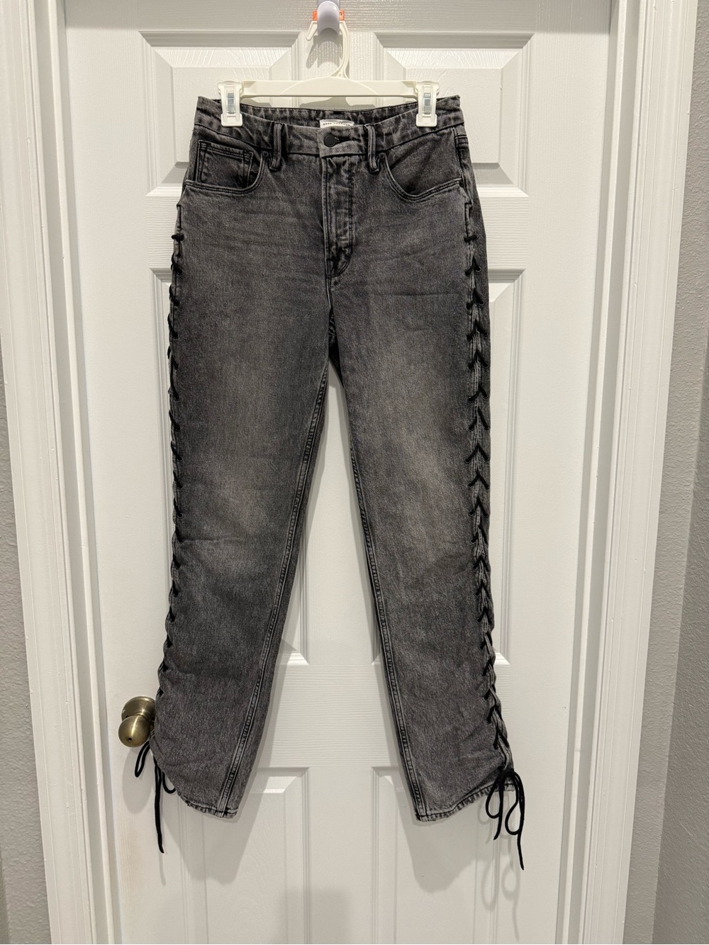 Good American | Good Icon Lace-Up Jeans, size 4 - Picture 3 of 11